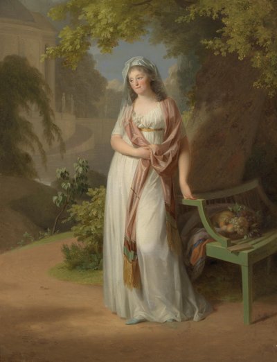 Portrait of Luise von Anhalt-Dessau (1750-1811) by Johann Friedrich August Tischbein